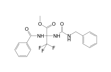 Methyl 2-[(benzylcarbamoyl)amino]-3,3,3-trifluoro-2-(phenylformamido)propanoate