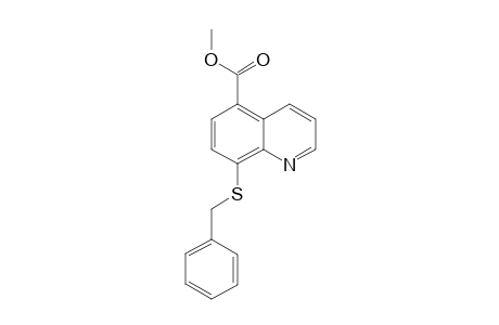 8-BENZYLTHIO-5-METHOXYCARBONYL-QUINOLINE