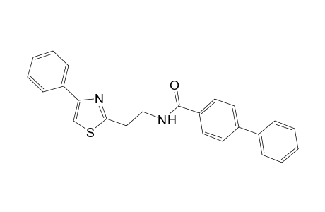 Biphenyl-4-carboxylic acid, [2-(4-phenylthiazol-2-yl)ethyl]amide