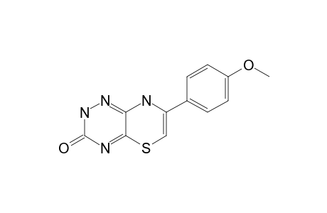 7-(4'-METHOXYPHENYL)-8H-[1,4]-THIAZINO-[2,3-E]-1,2,4-TRIAZIN-3-(2H)-ONE