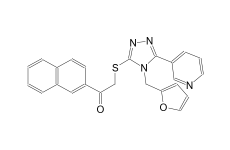 2-{[4-(2-furylmethyl)-5-(3-pyridinyl)-4H-1,2,4-triazol-3-yl]sulfanyl}-1-(2-naphthyl)ethanone