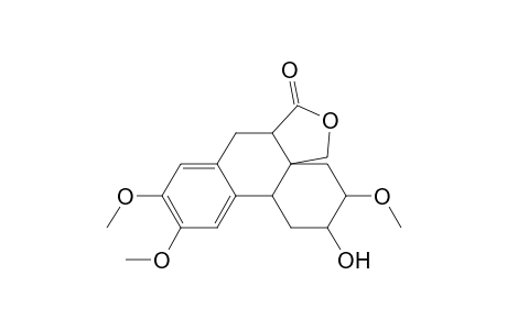 5H-Phenanthro[8a,9-c]furan-7(2H)-one, 1,3,4,7a,8,12b-hexahydro-2-hydroxy-3,10,11-trimethoxy-, (2.alpha.,3.alpha.,4aR*,7a.beta.,12b.al pha.)-