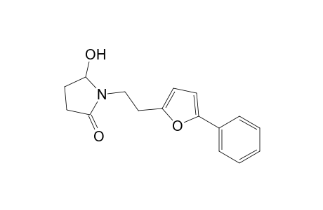 5-hydroxy-1-[2-(5-phenyl-2-furanyl)ethyl]-2-pyrrolidinone