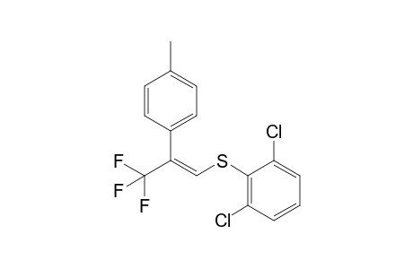 (E)-1,1,1-Trifluoro-2-(4-methylphenyl)-3-[(2,6-dichlorophenyl)thio]-2-propene
