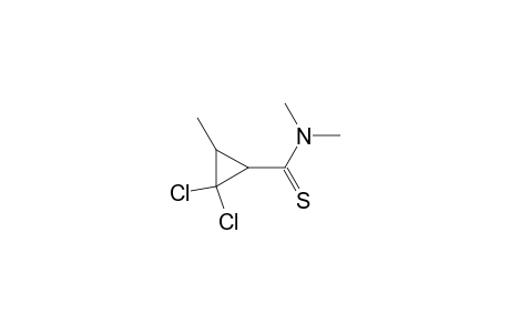 2,2-bis(chloranyl)-N,N,3-trimethyl-cyclopropane-1-carbothioamide