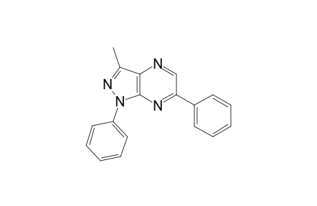 3-methyl-1,6-di(phenyl)pyrazolo[4,5-b]pyrazine