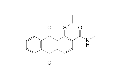 1-Ethylsulfanyl-9,10-dioxo-9,10-dihydro-anthracene-2-carboxylic acid methylamide