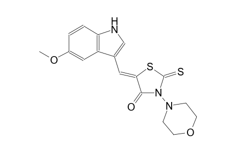 4-thiazolidinone, 5-[(5-methoxy-1H-indol-3-yl)methylene]-3-(4-morpholinyl)-2-thioxo-, (5Z)-