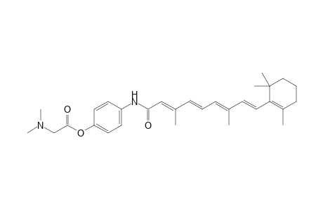 4-{[(2E,4E,6E,8E)-3,7-Dimethyl-9-(2,6,6-trimethyl-1-cyclohexenyl)-2,4,6,8-nonatetraenoyl]amino}phenyl-2-(dimethylamino)acetate
