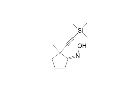 2-Methyl-2-(2-trimethylsilylethynyl)cyclopentan-1-one oxime