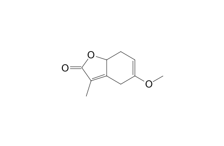 2(4H)-Benzofuranone, 7,7a-dihydro-5-methoxy-3-methyl-, (.+-.)-