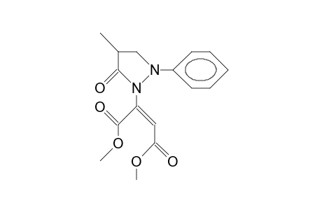 2-(4-Methyl-2-phenyl-5-pyrazolidinon-1-yl)-maleic acid, dimethyl ester
