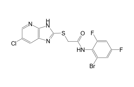 N-(2-bromo-4,6-difluorophenyl)-2-[(6-chloro-3H-imidazo[4,5-b]pyridin-2-yl)sulfanyl]acetamide