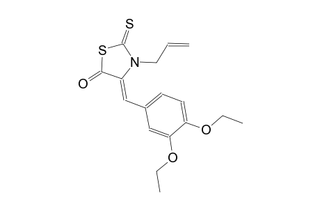 (4Z)-3-allyl-4-(3,4-diethoxybenzylidene)-2-thioxo-1,3-thiazolidin-5-one