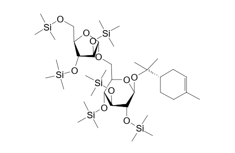 6-O-[.alpha.-L-arabinofuranosyl]-.beta.-[(S)-.alpha.-terpinyl]-D-glucopyranoside-hexakis(trimethylsilyl) ether