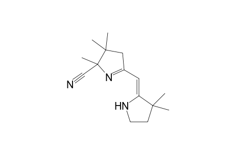 5-(3,3-Dimethylpyrrolidin-2-ylidenemethyl)-2,3,3-trimethyl-3,4-dihydro-2H-pyrrole-2-carbonitrile