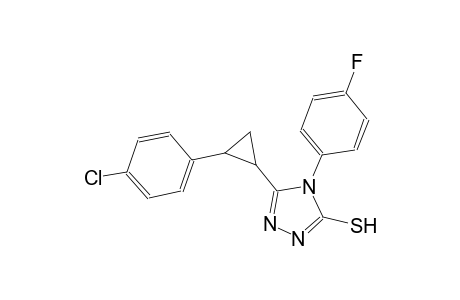 5-[2-(4-chlorophenyl)cyclopropyl]-4-(4-fluorophenyl)-4H-1,2,4-triazole-3-thiol