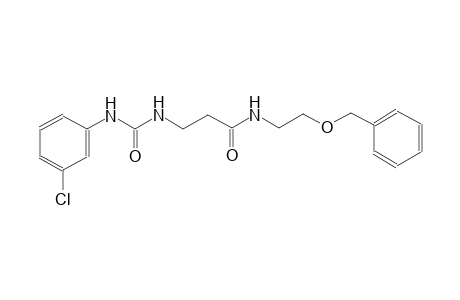 N-[2-(benzyloxy)ethyl]-3-{[(3-chloroanilino)carbonyl]amino}propanamide