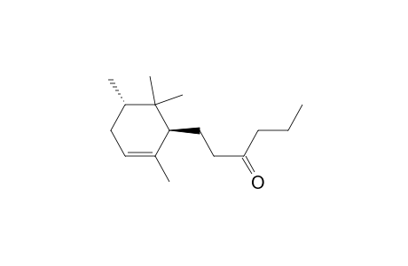 3-Hexanone, 1-(2,5,6,6-tetramethyl-2-cyclohexen-1-yl)-, trans-