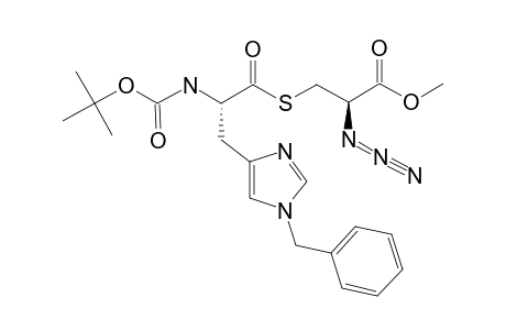 METHYL-(2R,2'S)-2-AZIDO-3-[3-(1-BENZYL-1H-IMIDAZOL-4-YL)-2-(TERT.-BUTOXYCARBONYLAMINO)-PROPANOYLTHIO]-PROPIONATE