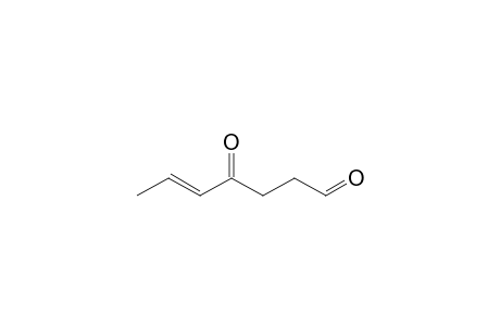 (E)-4-Oxo-5-hepten-1-al