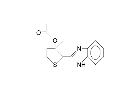 2-(2-Benzimidazolyl)-cis-3-acetoxy-3-methyl-tetrahydrothiophene