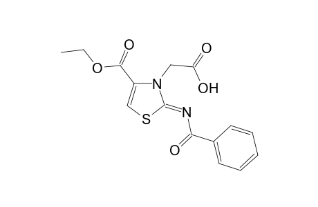 2-[4-(Ethoxycarbonyl)-2-(benzoylimino)thiazol-3(2H)-yl]acetic acid
