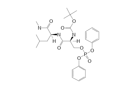 N-ALPHA-(TERT.-BUTOXYCARBONYL)-O-(DIPHENYLPHOSPHONO)-SERYLLEUCINE-N-METHYLAMIDE;BOC-SER(PO3PH2)-LEU-NHME
