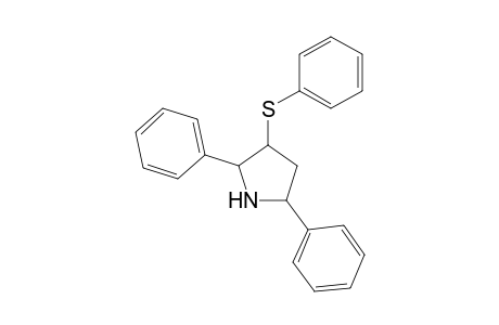Pyrrolidine, 2,5-diphenyl-3-(phenylthio)-