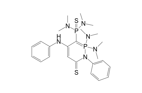 (4-Anilino-2,2-bis(dimethylamino)-1-phenyl-6-thioxo-1,6-dihydro-2lambda5-[1,2]azaphosphinine-3-yl)-phosphonothioic Bis(dimethylamide)