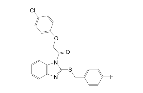 1-[(4-chlorophenoxy)acetyl]-2-[(4-fluorobenzyl)sulfanyl]-1H-benzimidazole