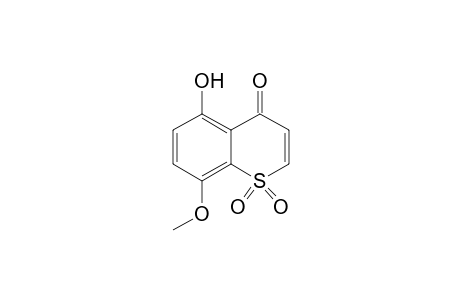 5-hydroxy-1,1-diketo-8-methoxy-thiochromen-4-one