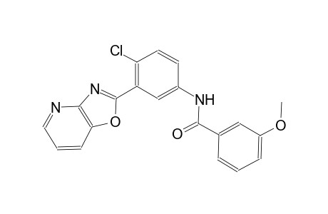 N-(4-chloro-3-[1,3]oxazolo[4,5-b]pyridin-2-ylphenyl)-3-methoxybenzamide