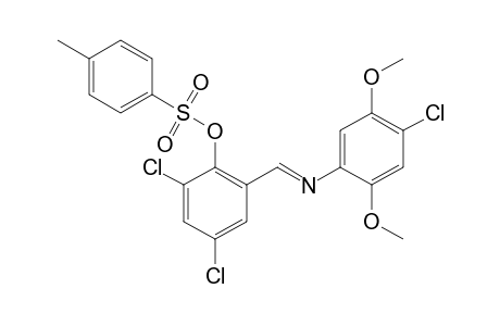 2-[N-(4-chloro-2,5-dimethoxyphenyl)formimidoyl]-4,6-dichlorophenol, p-toluenesulfonate