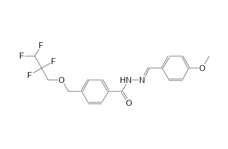N'-[(E)-(4-methoxyphenyl)methylidene]-4-[(2,2,3,3-tetrafluoropropoxy)methyl]benzohydrazide
