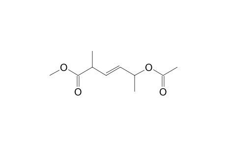 5-Acetoxy-2-methyl-hex-3-enoic acid, methyl ester