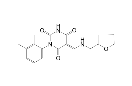(5E)-1-(2,3-dimethylphenyl)-5-{[(tetrahydro-2-furanylmethyl)amino]methylene}-2,4,6(1H,3H,5H)-pyrimidinetrione