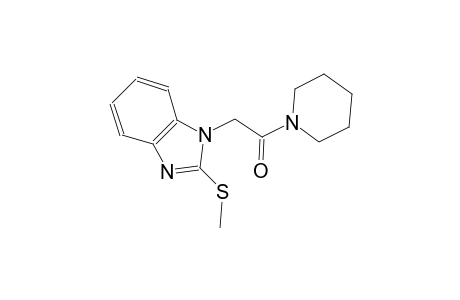 2-(2-Methylsulfanylbenzimidazol-1-yl)-1-(1-piperidyl)ethanone