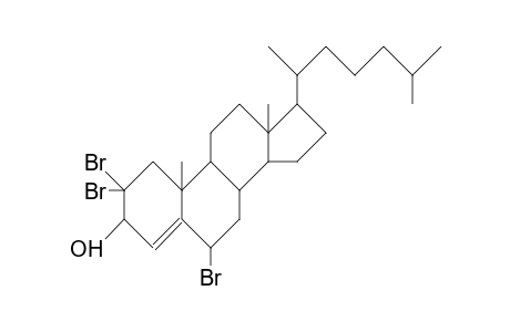 2,2,6b-Tribromo-4-cholesten-3b-ol
