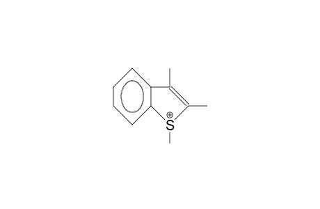 1,2,3-Trimethyl-benzo(B)-thiophenium cation