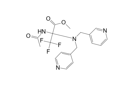 Propanoic acid, 2-(acetylamino)-3,3,3-trifluoro-2-[(3-pyridinylmethyl)(4-pyridinylmethyl)amino]-, methyl ester