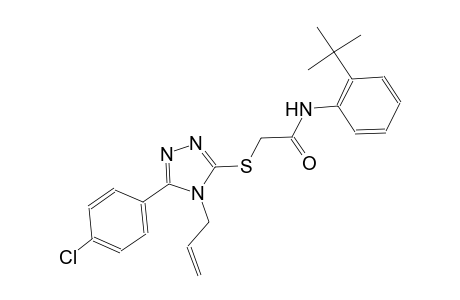 2-{[4-allyl-5-(4-chlorophenyl)-4H-1,2,4-triazol-3-yl]sulfanyl}-N-(2-tert-butylphenyl)acetamide