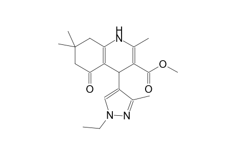 methyl 4-(1-ethyl-3-methyl-1H-pyrazol-4-yl)-2,7,7-trimethyl-5-oxo-1,4,5,6,7,8-hexahydro-3-quinolinecarboxylate