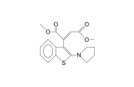 (Z)-(2-[1-Pyrrolidinyl]-benzo(B)thien-3-yl)-2-butendioic acid, dimethyl ester