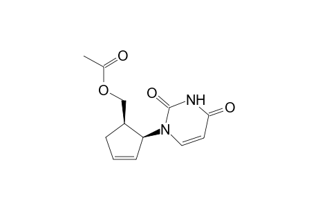 [(1R,2S)-2-(2,4-dioxopyrimidin-1-yl)cyclopent-3-en-1-yl]methyl acetate