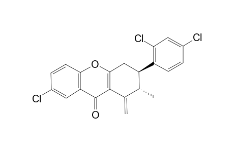 (2S,3R)-7-chloranyl-3-(2,4-dichlorophenyl)-2-methyl-1-methylidene-3,4-dihydro-2H-xanthen-9-one
