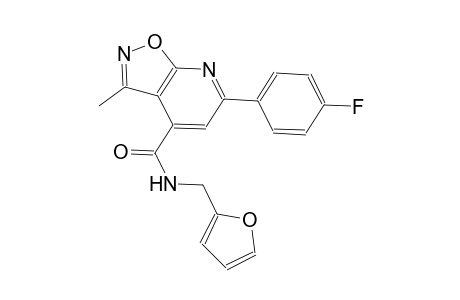 isoxazolo[5,4-b]pyridine-4-carboxamide, 6-(4-fluorophenyl)-N-(2-furanylmethyl)-3-methyl-