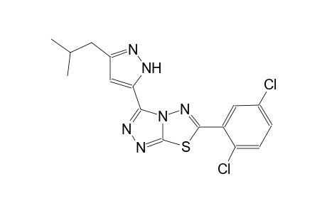 [1,2,4]triazolo[3,4-b][1,3,4]thiadiazole, 6-(2,5-dichlorophenyl)-3-[3-(2-methylpropyl)-1H-pyrazol-5-yl]-