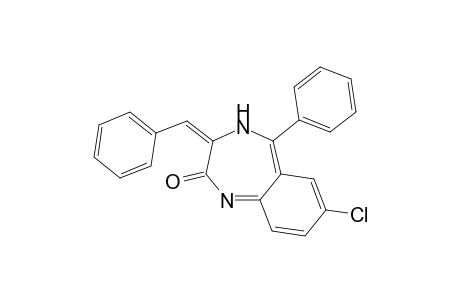 (3E)-3-benzal-7-chloro-5-phenyl-4H-1,4-benzodiazepin-2-one