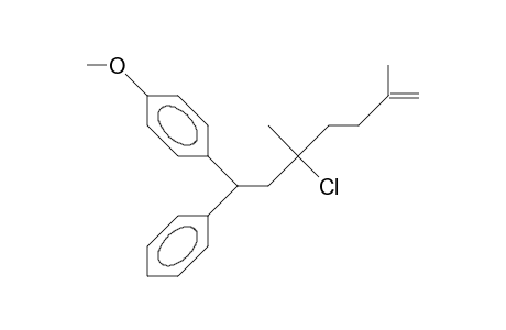 5-Chloro-7-(4-methoxy-phenyl)-2,5-dimethyl-7-phenyl-1-heptene